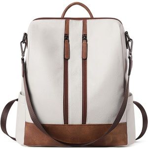 Leather backpack purse convertible.